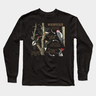 Animal Facts - Woodpecker Long Sleeve T-Shirt